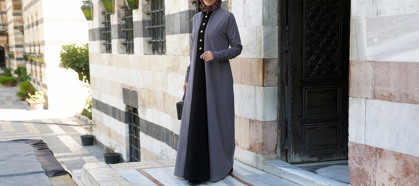 Brushed Cotton Gathered Sleeves Cardigan