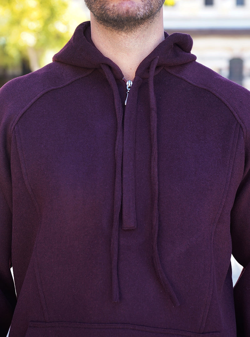 Pouch Pocket Wool Hoodie