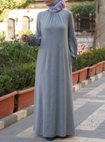 A-Line Abaya with Gathering