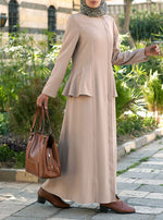 Peplum Maxi Dress