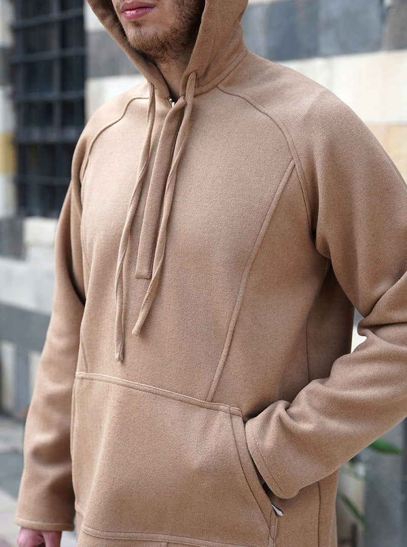 Pouch Pocket Wool Hoodie
