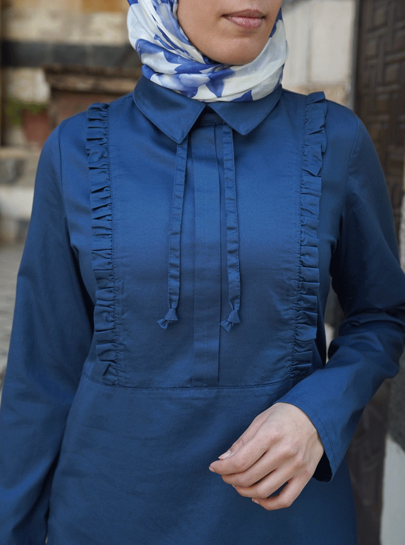 Ruffled Trim Blouse