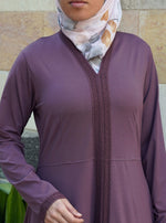 Flared A-Line Lace Abaya