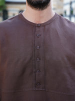Curved Hem Linen Top
