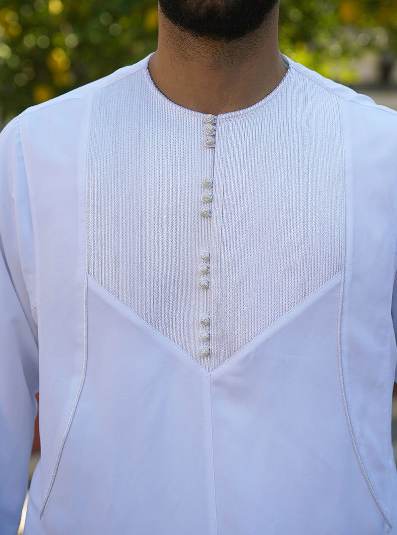 Sana Twine Embroidered Thobe