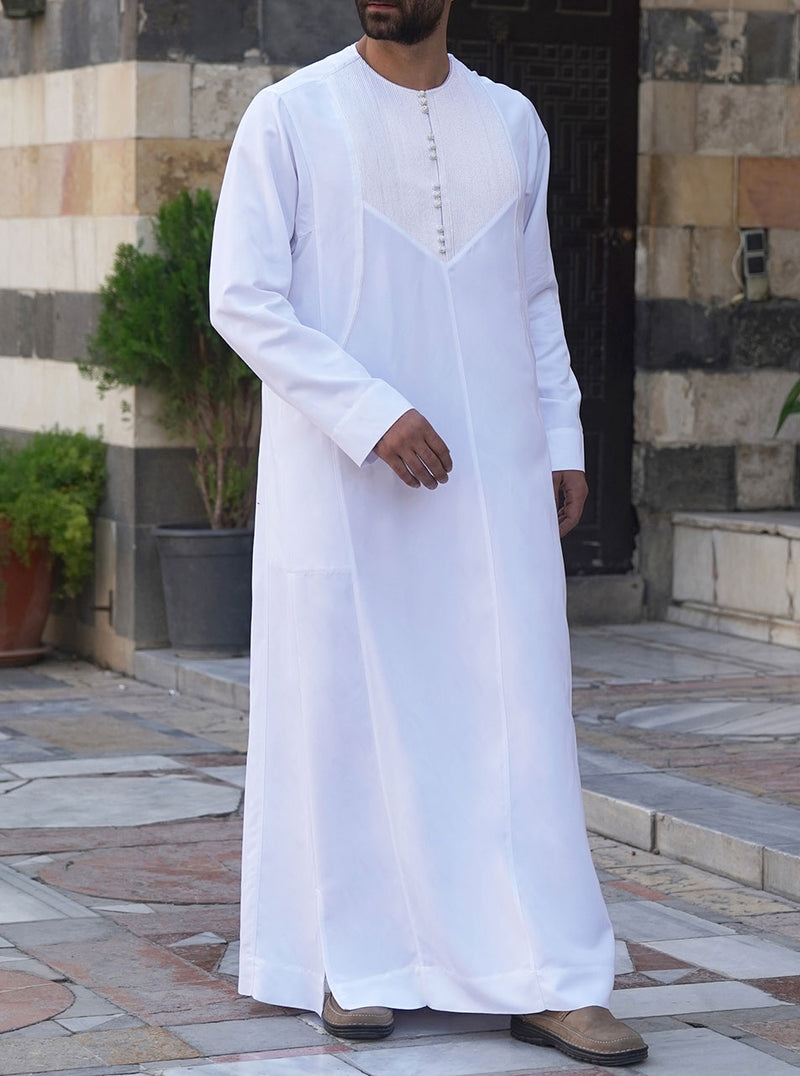 Sana Twine Embroidered Thobe