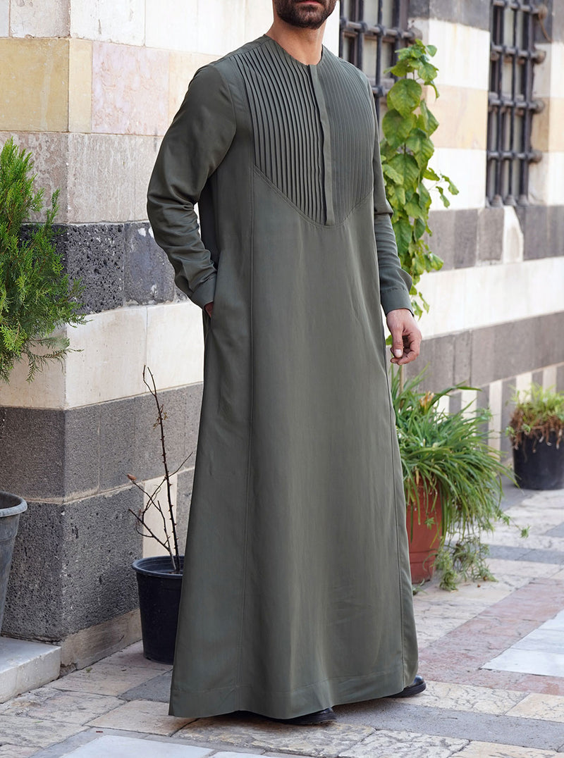 Pleated Chest Thobe