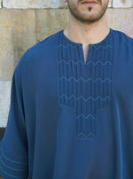 men's casual thobe with short sleeves