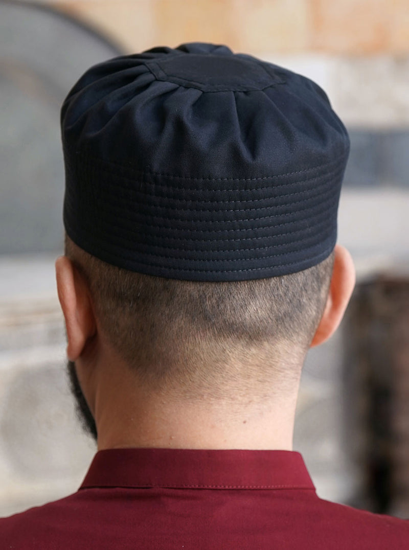 Cotton and Lyocell Pleated Hat