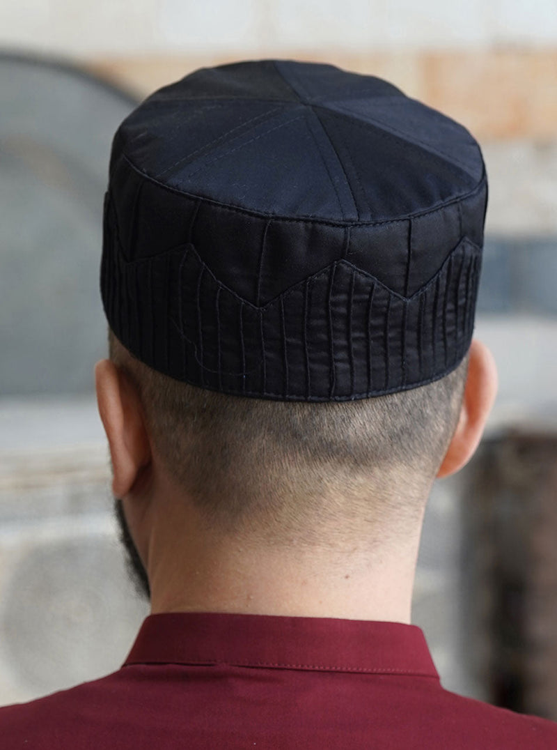 Chevron Pintucked Kufi