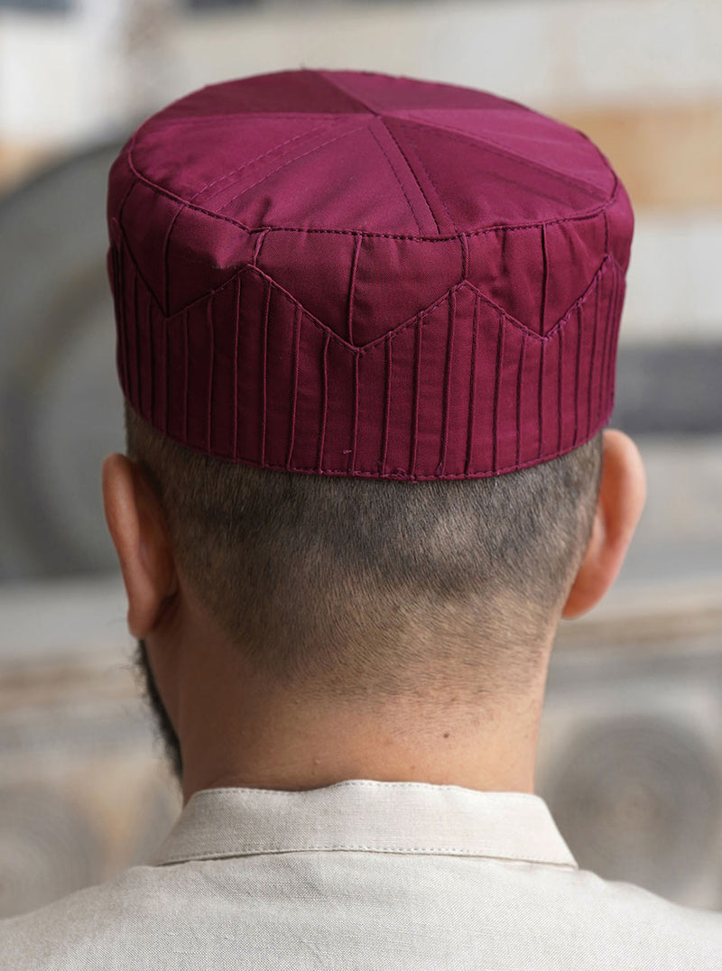 Chevron Pintucked Kufi