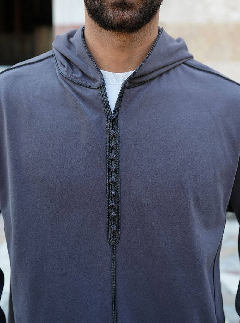 men's moroccan brushed cotton thobe