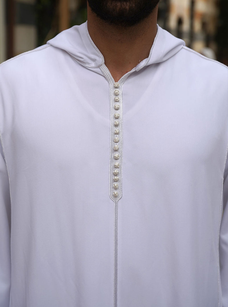 moroccan hooded thobe for men