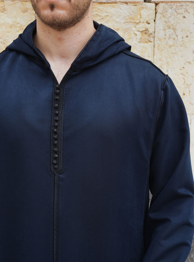 moroccan hooded thobe for men