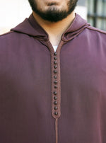moroccan hooded thobe for men