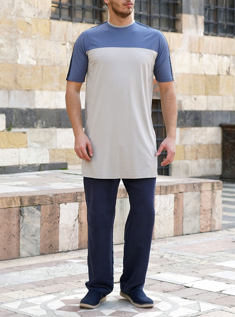 Tri-Color Short Sleeve Top
