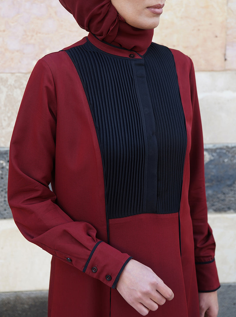 Black Trim Shirtdress