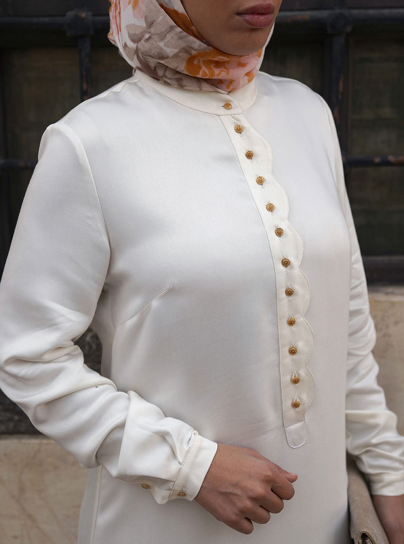 Scalloped Opening Tunic