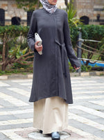 Linen Midi with Side Tie