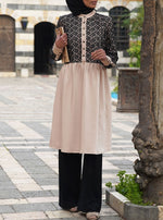 Lace Tunic with Ruffled Waist
