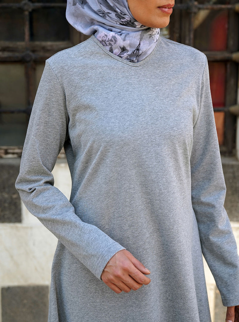 Brushed Cotton Flared Tunic