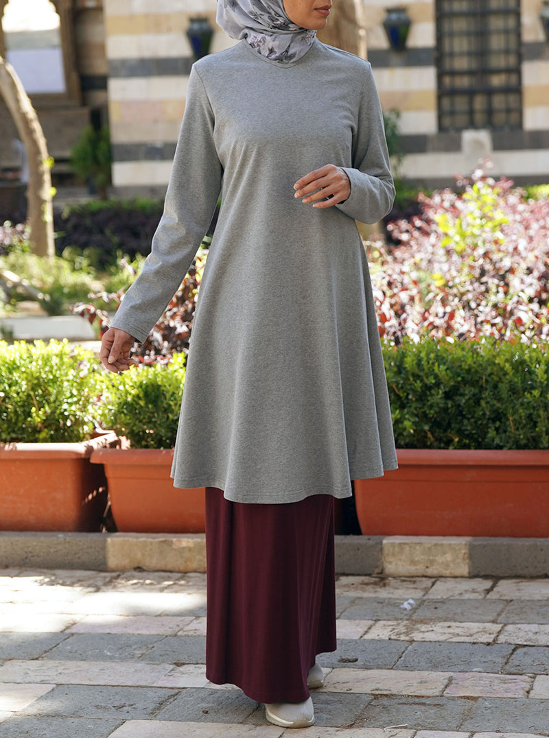 Brushed Cotton Flared Tunic