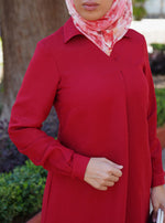 Linen Front Pleat Blouse