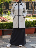 Full Zipped Bias Trim Hoodie