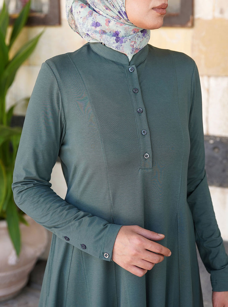 Flared Tunic with Godets