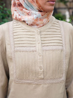 Lace and Pleated Blouse