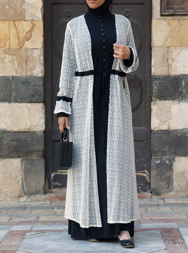 Gia Lai Embroidered Abaya Gown