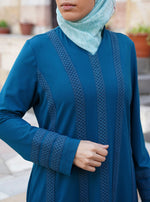 V-Neck Lace Maxi Dress