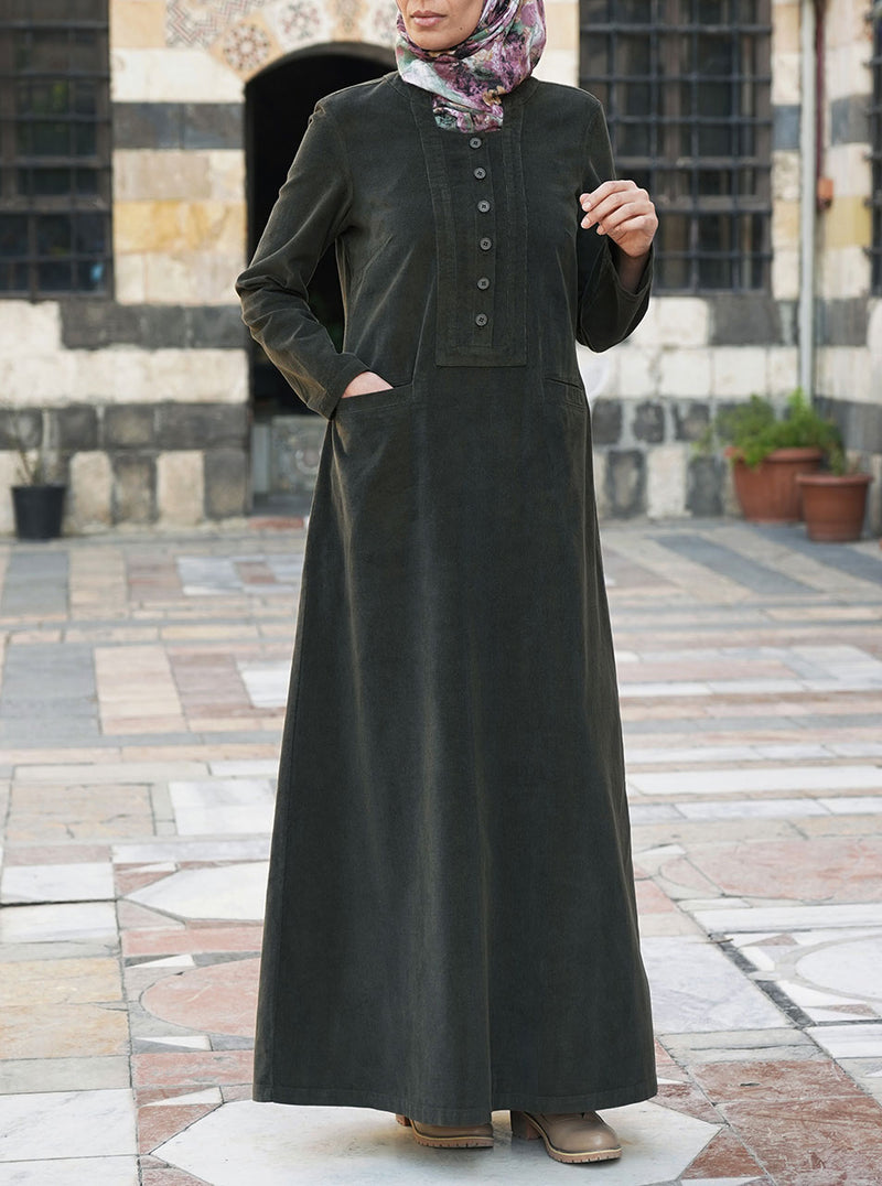 Corduroy Adila Maxi Dress