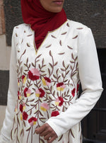 Bodice Embroidered Abaya Gown