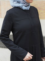 Paneled and Pleated Shirtdress