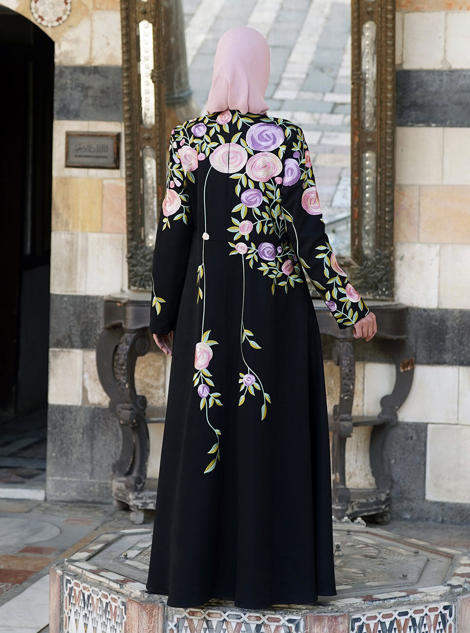 Rayyan Embroidered Abaya Gown Abaya Gowns Women Shukr Clothing