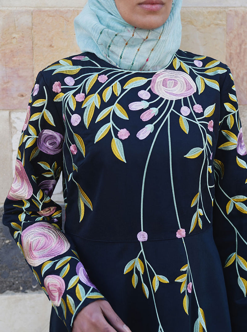 Rayyan Embroidered Abaya Gown
