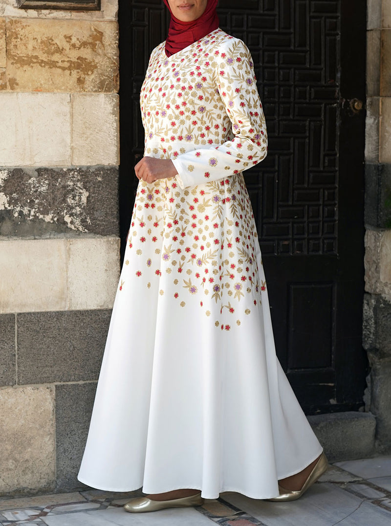 Jannat Embroidered Abaya Gown