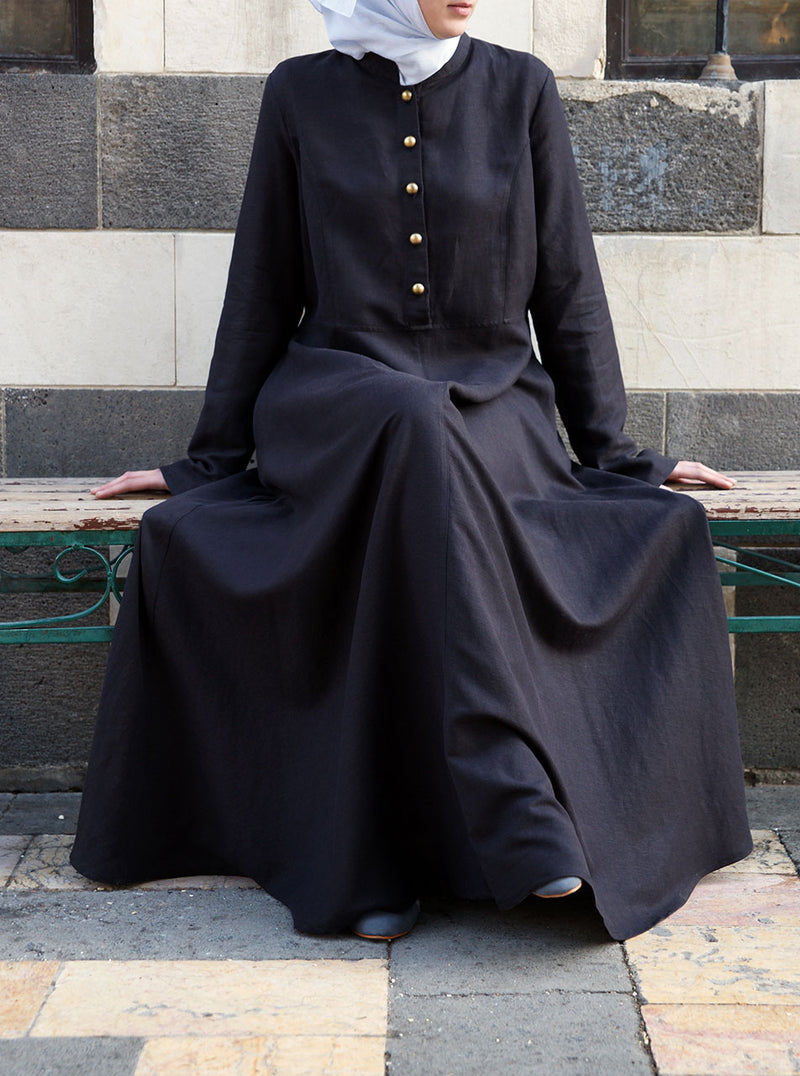 Ubayda Linen Abaya