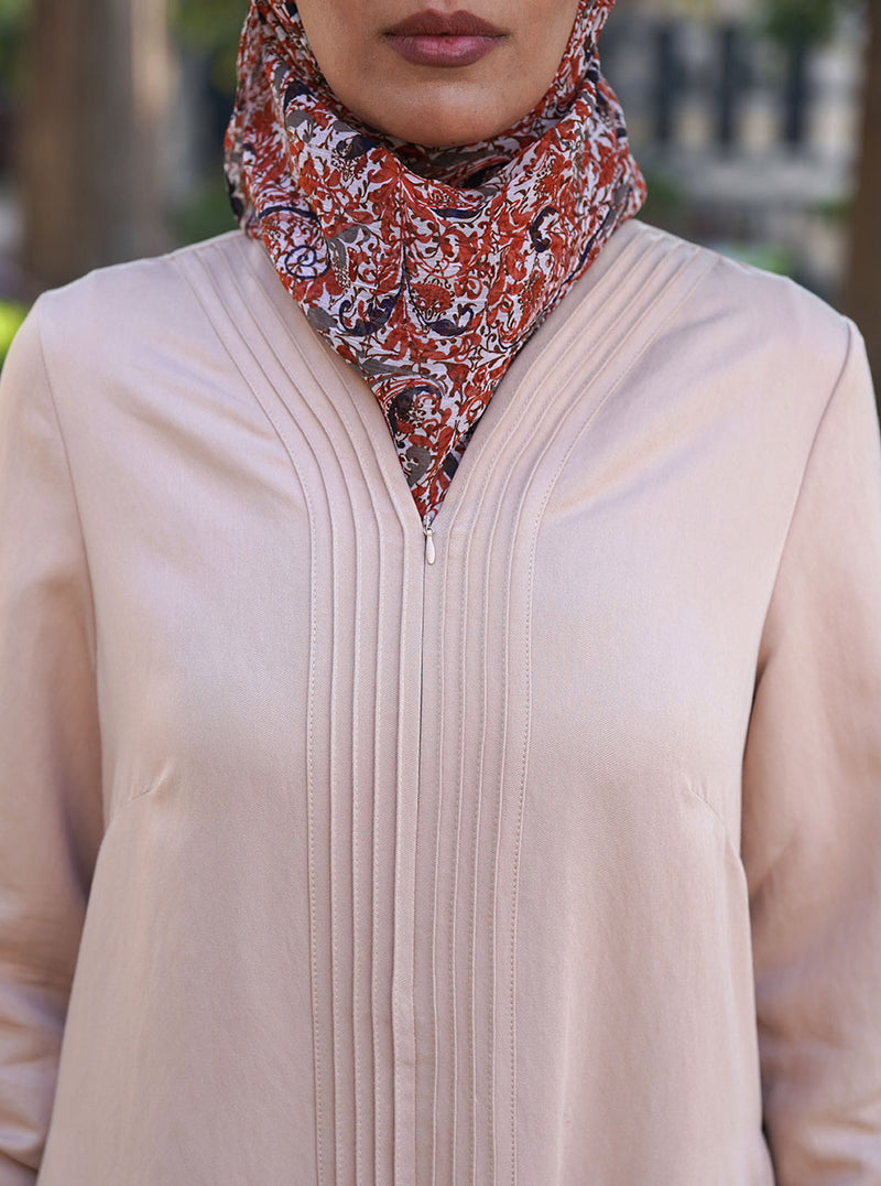Abaya with Pintucks