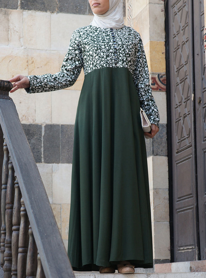 Arusa Embroidered Abaya Gown
