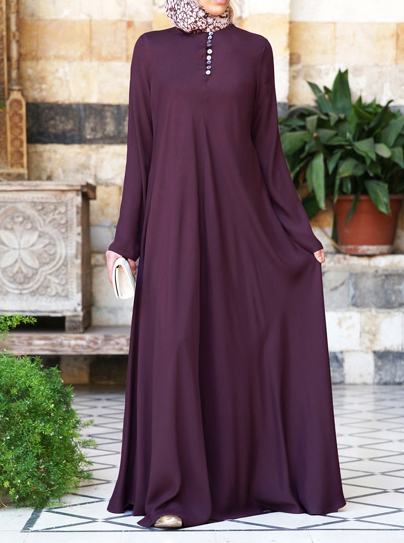 Mother of Pearl Flared Abaya