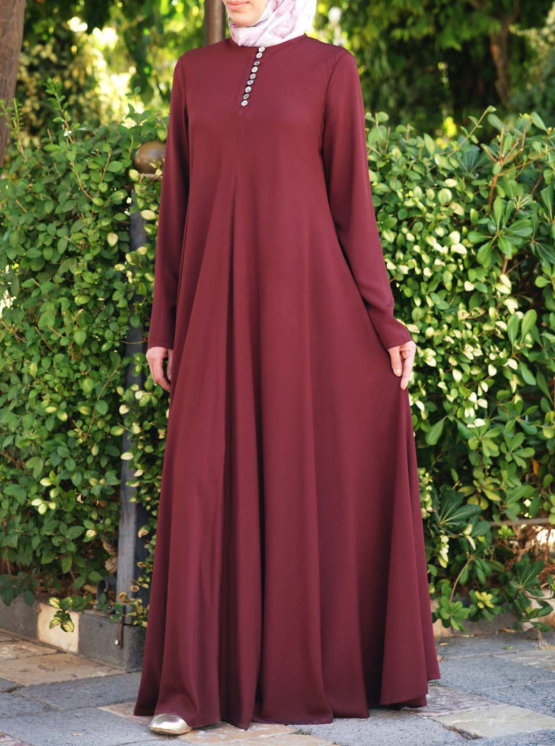 Mother of Pearl Flared Abaya