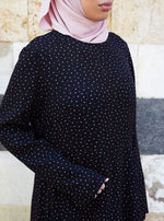 Printed Asymmetric Peplum Maxi Dress