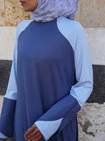 Tulip Sleeves Dual Color Abaya