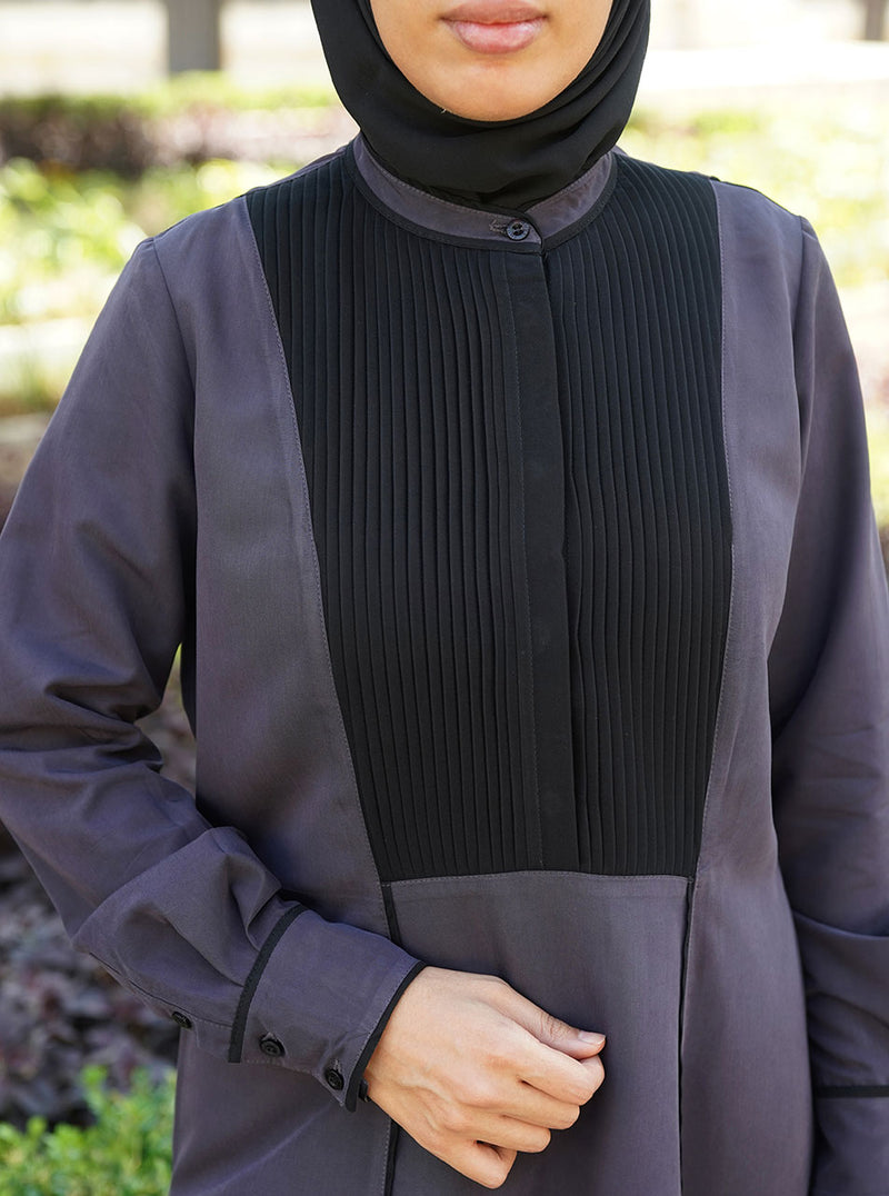 Black Trim Shirtdress