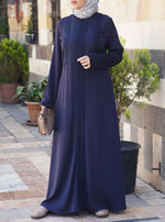 Rayon Twill Abaya with Lace