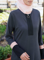 Colorblocked Jersey Maxi Dress