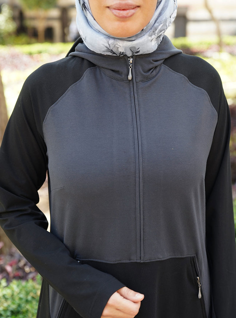 Angled Pouch Pocket Maxi Dress