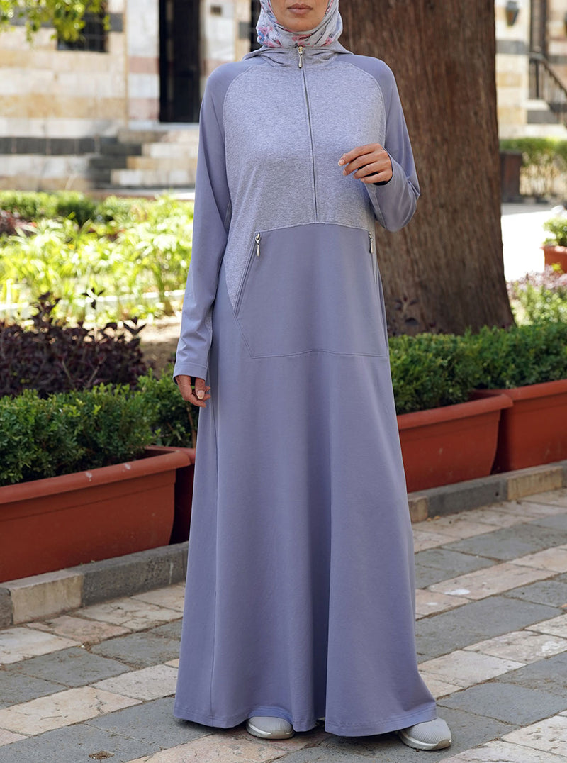 Angled Pouch Pocket Maxi Dress